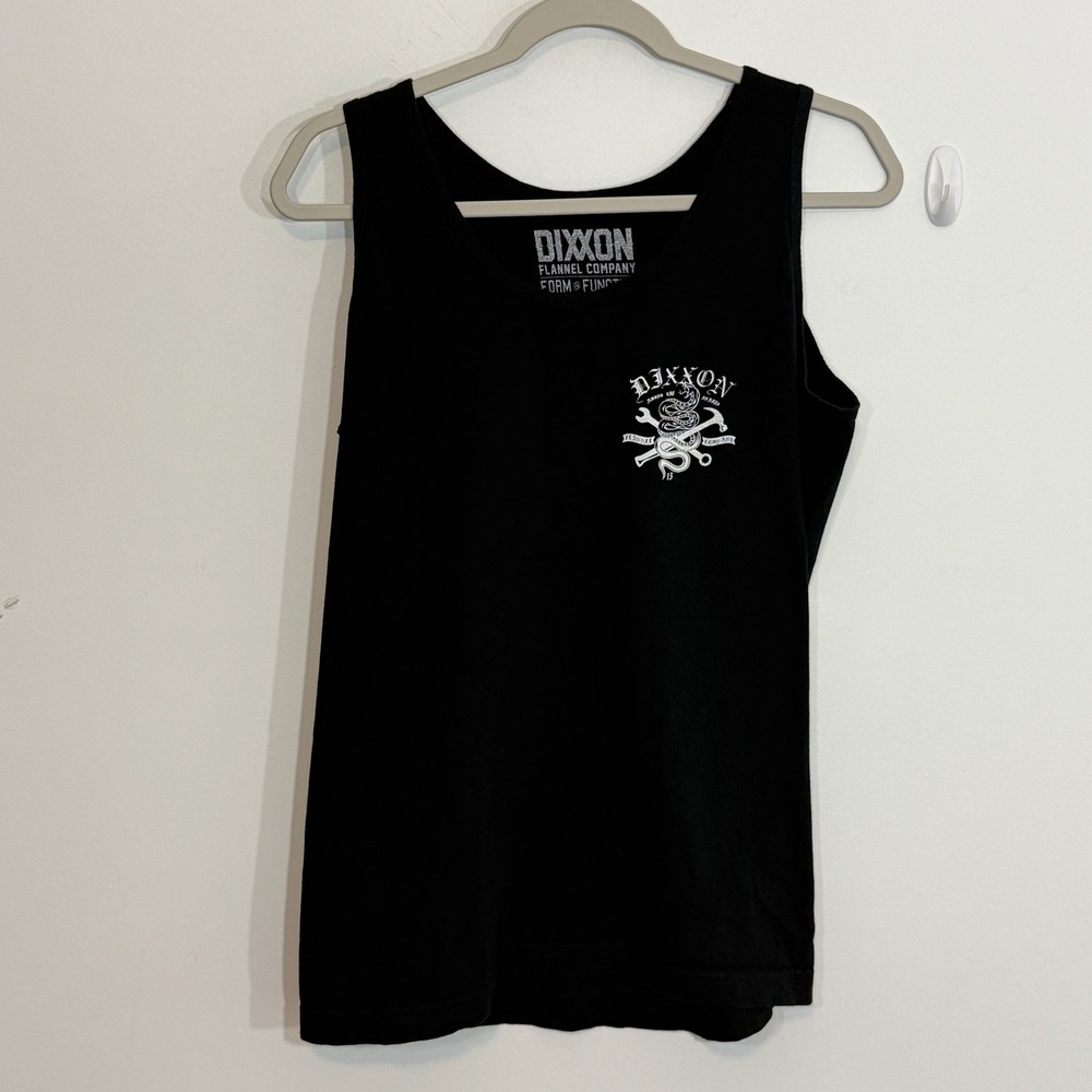 Dixxon Flannel Co Mens Tank Top Size M Black Among The Snakes Biker